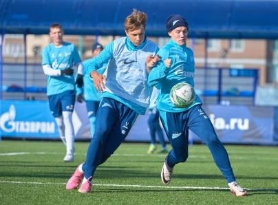 Тренировка «Зенита»-м перед матчем с «Факелом»-м