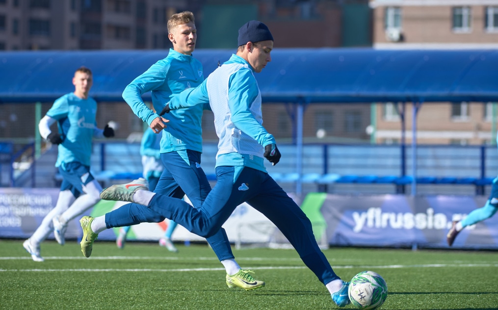Тренировка «Зенита»-м перед матчем с «Факелом»-м