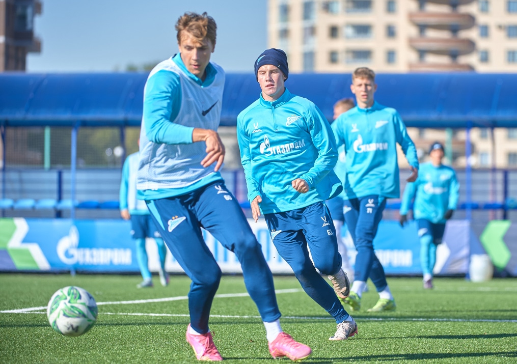 Тренировка «Зенита»-м перед матчем с «Факелом»-м