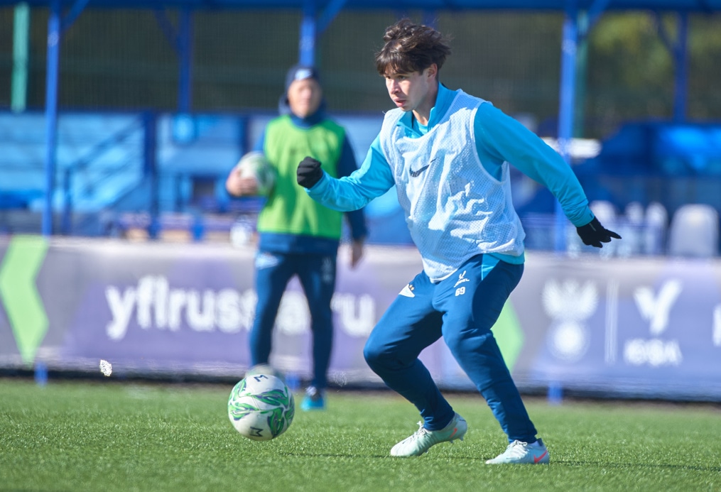 Тренировка «Зенита»-м перед матчем с «Факелом»-м