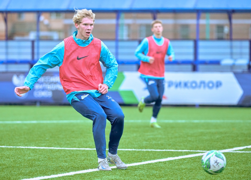 Тренировка «Зенита»-м перед матчем с «Акрон — Академия Коноплева»-м