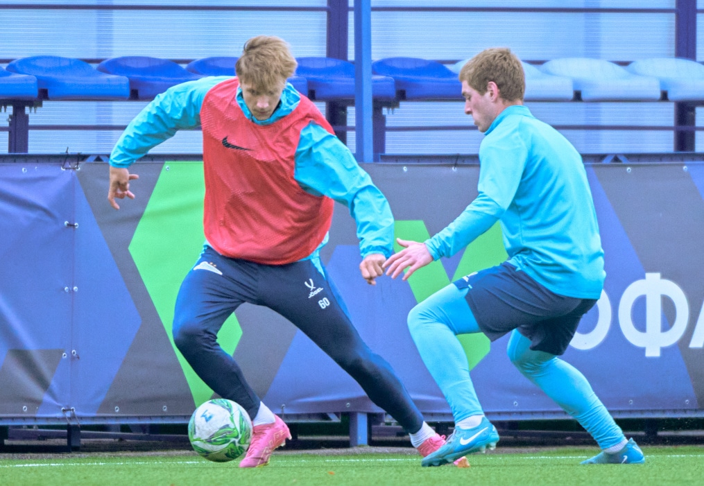 Тренировка «Зенита»-м перед матчем с «Акрон — Академия Коноплева»-м