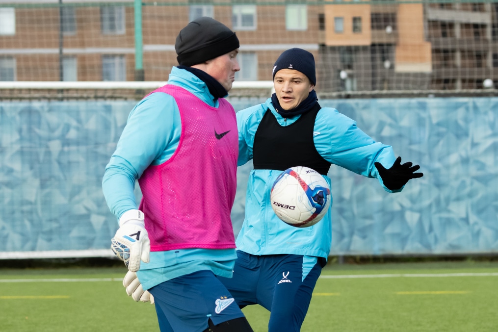 Тренировка «Зенита»-2 перед матчем с ФК «Мастер-Сатурн»