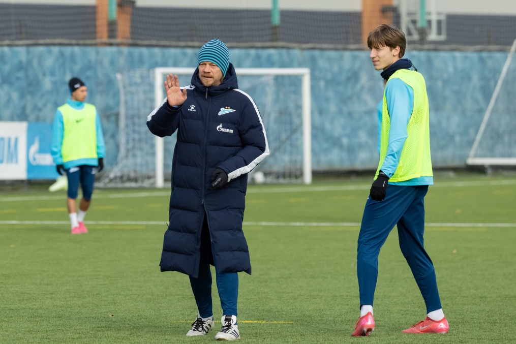 Тренировка «Зенита»-2 перед матчем с ФК «Мастер-Сатурн»