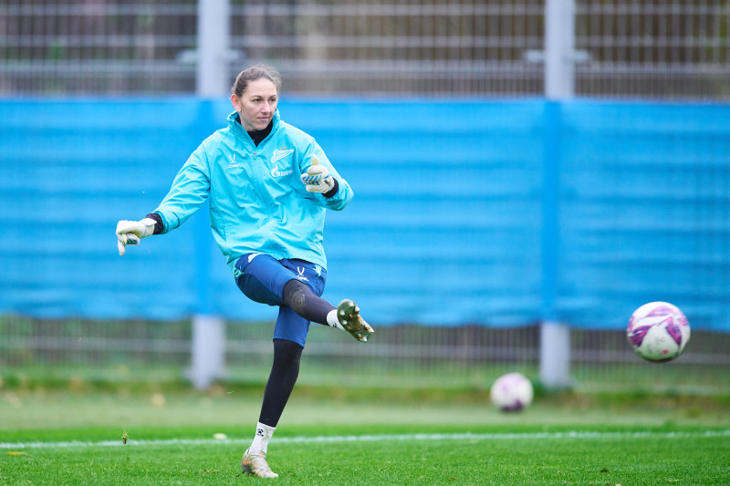 Тренировка женской команды «Зенит» во время перерыва на матчи сборных
