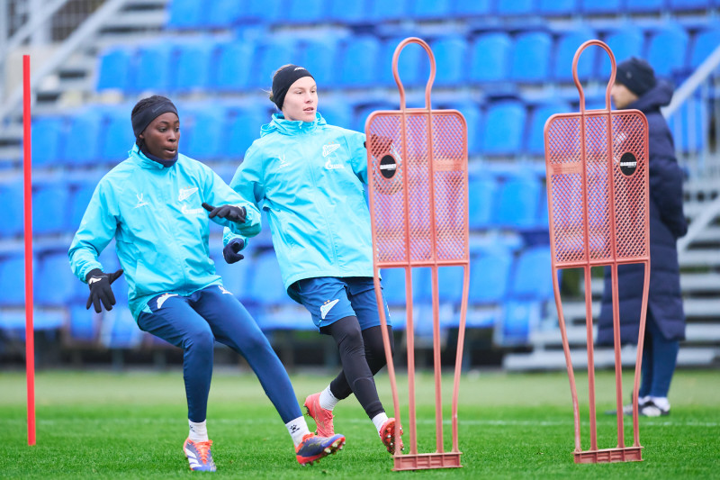 Тренировка женской команды «Зенит» во время перерыва на матчи сборных