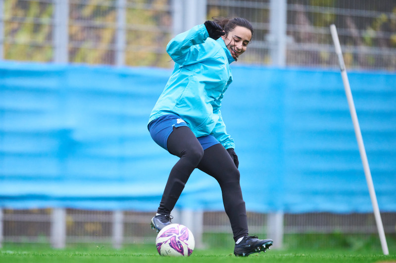 Тренировка женской команды «Зенит» во время перерыва на матчи сборных