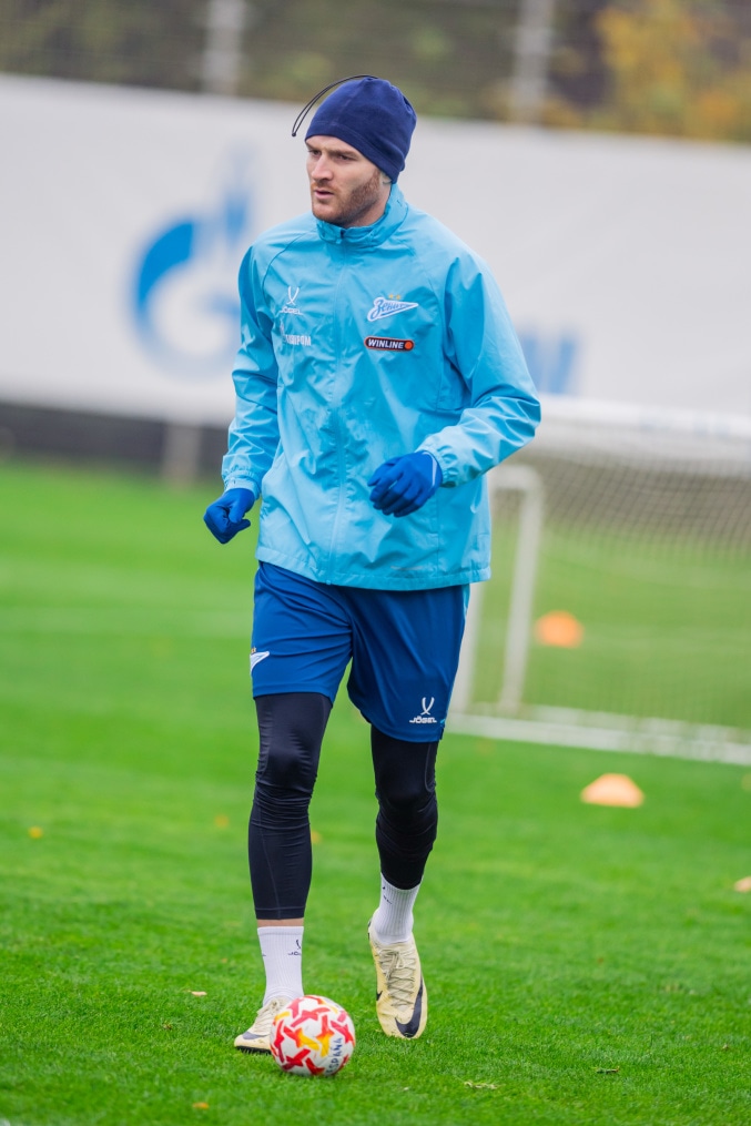 Тренировка основного состава перед матчем с «Динамо» (Москва)