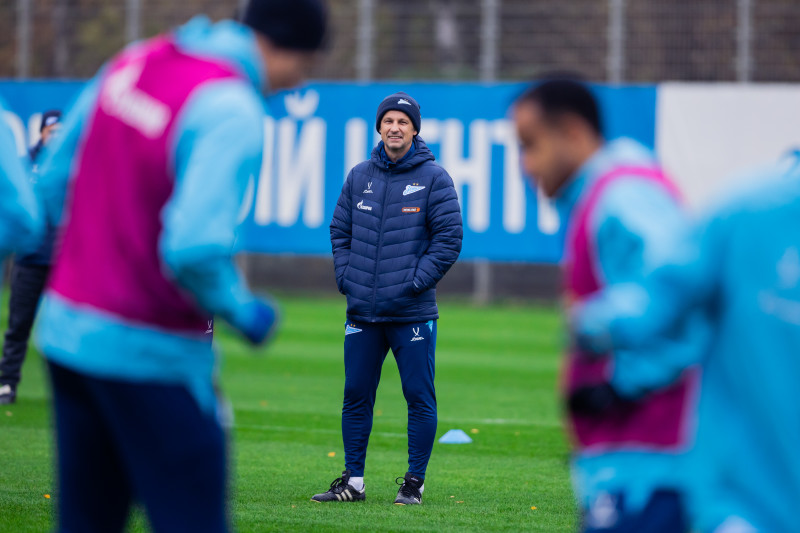 Тренировка основного состава перед матчем с «Динамо» (Москва)