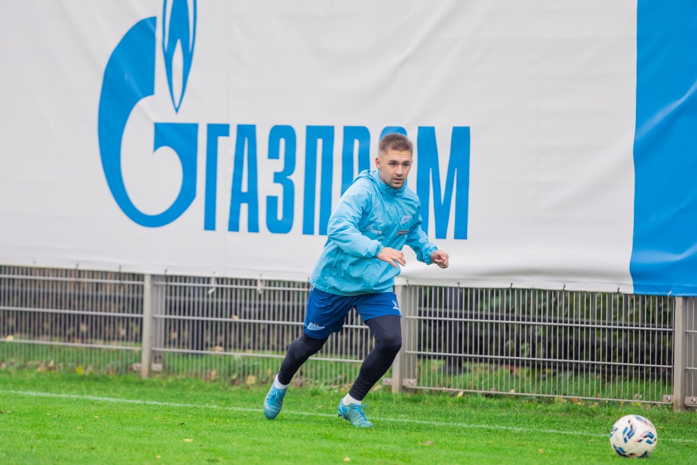 Тренировка основного состава перед матчем с «Динамо» (Москва)