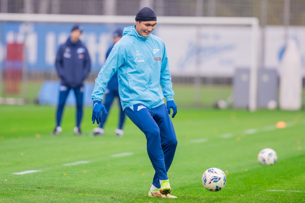 Тренировка основного состава перед матчем с «Динамо» (Москва)