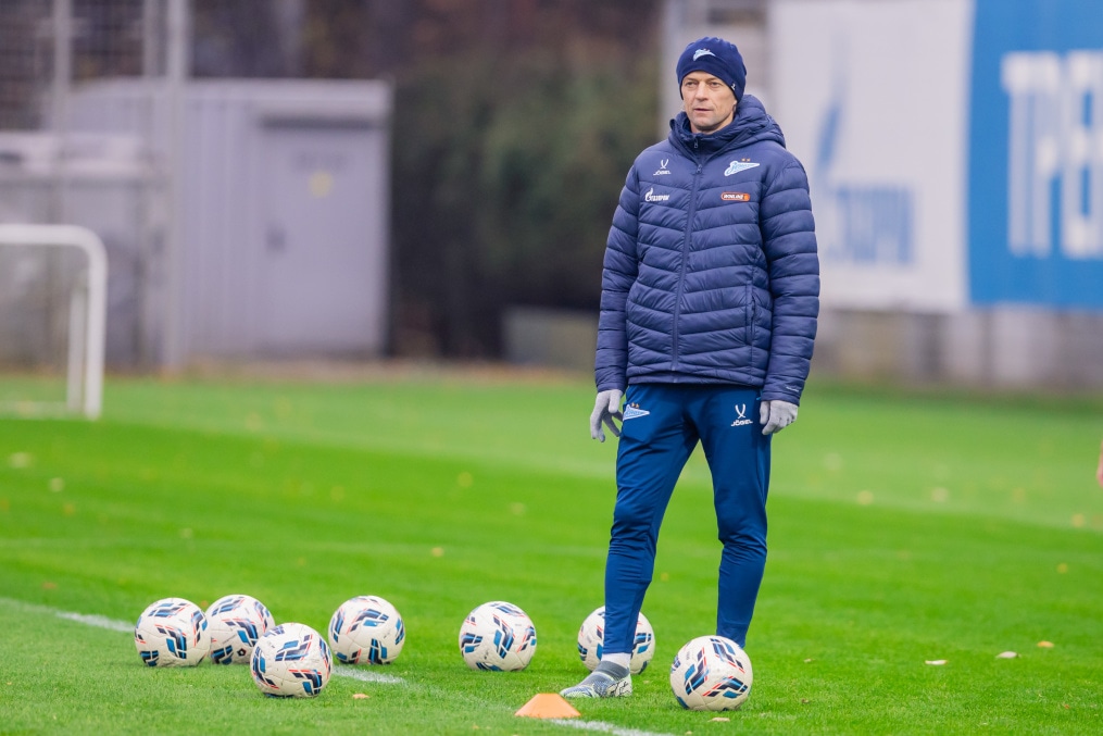 Тренировка основного состава перед матчем с «Динамо» (Москва)