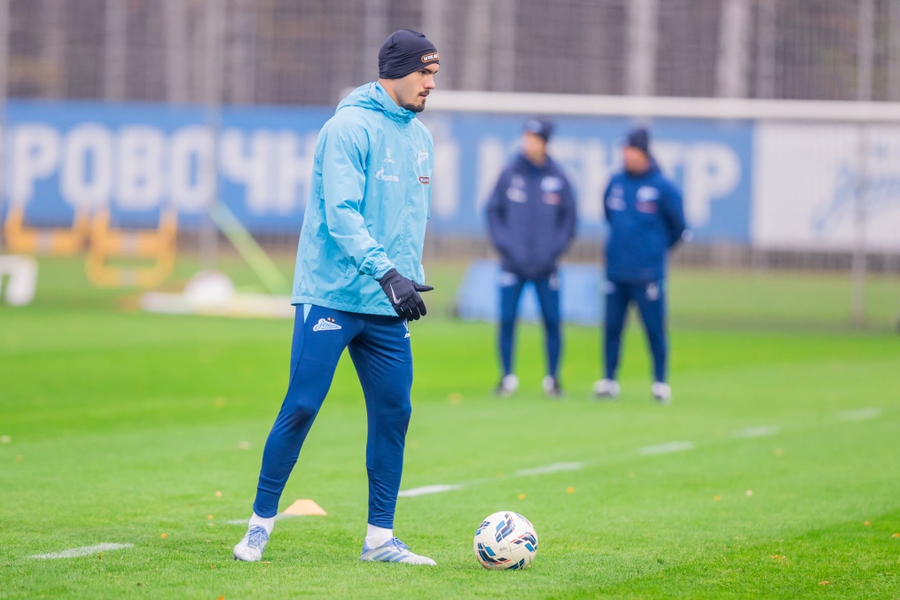 Тренировка основного состава перед матчем с «Динамо» (Москва)