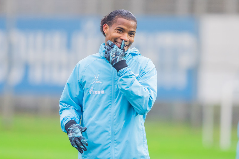 Тренировка основного состава перед матчем с «Динамо» (Москва)