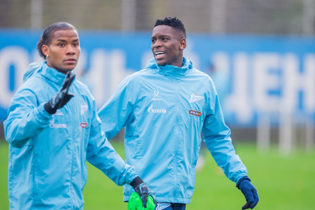 Тренировка основного состава перед матчем с «Динамо» (Москва)