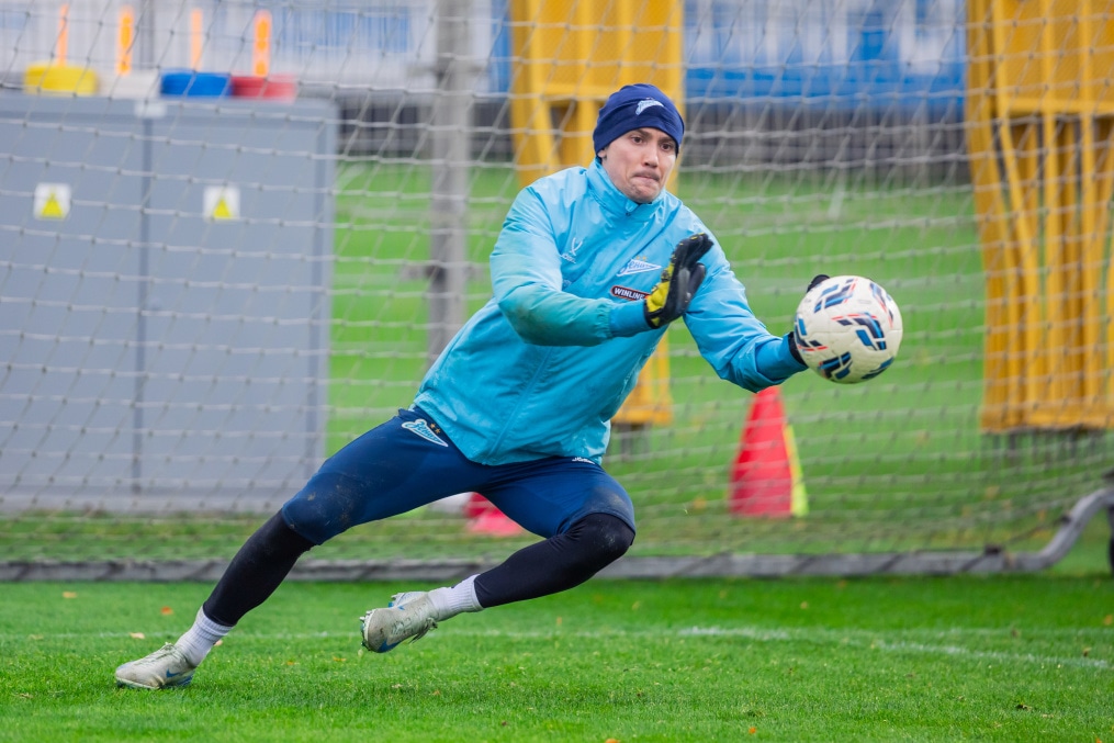 Тренировка основного состава перед матчем с «Динамо» (Москва)