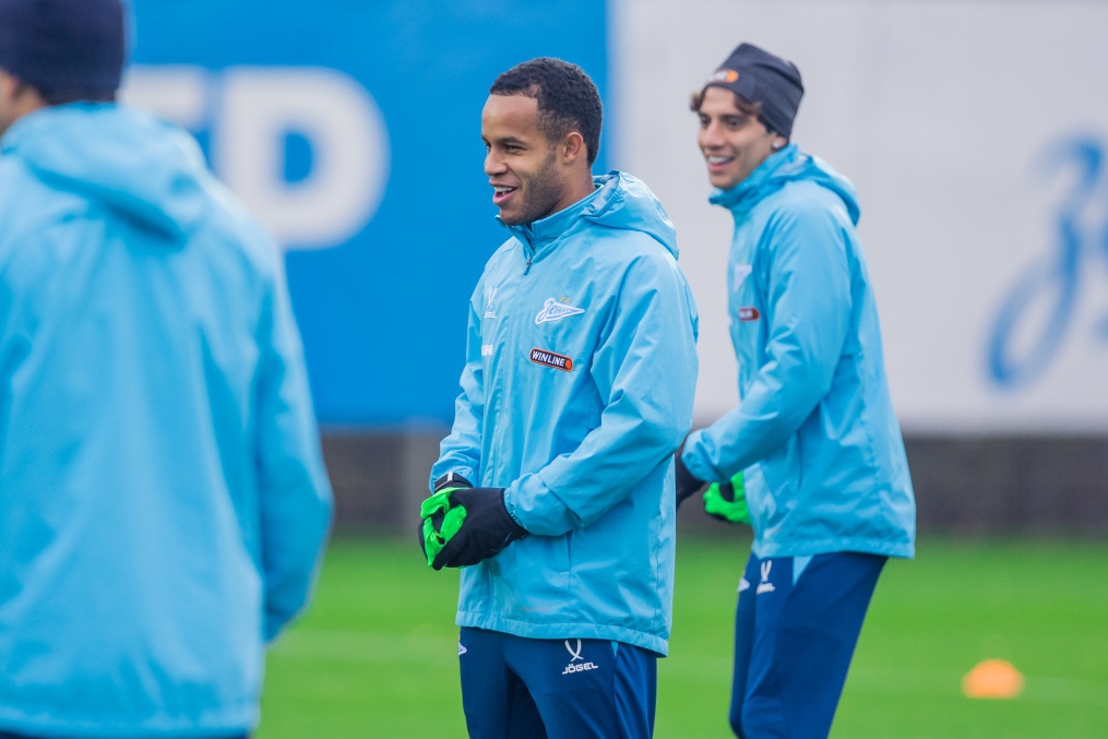 Тренировка основного состава перед матчем с «Динамо» (Москва)