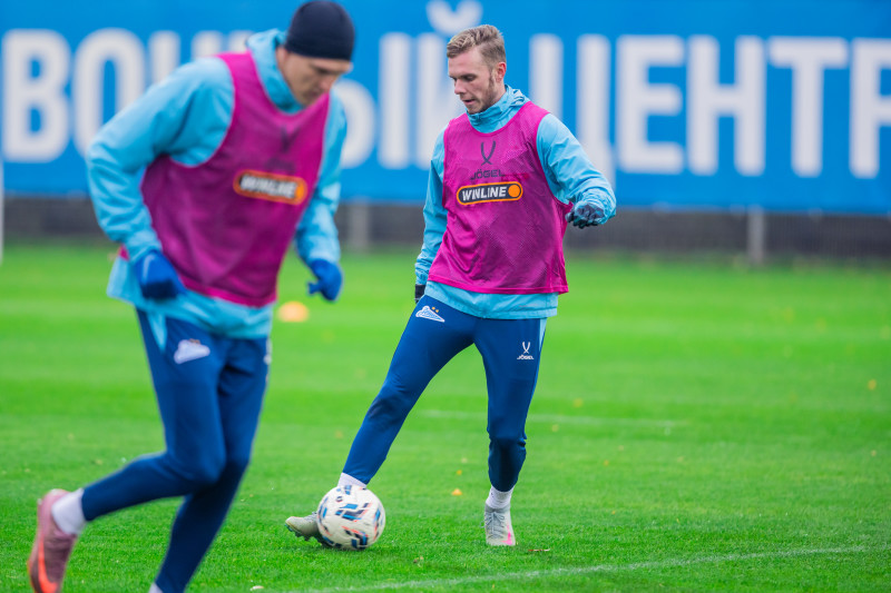 Тренировка основного состава перед матчем с «Динамо» (Москва)
