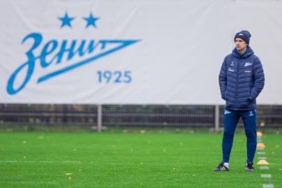 Тренировка основного состава перед матчем с «Динамо» (Москва)