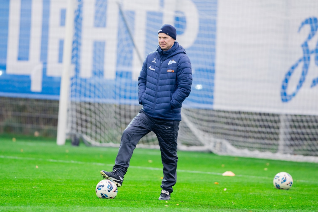 Тренировка основного состава перед матчем с «Динамо» (Москва)