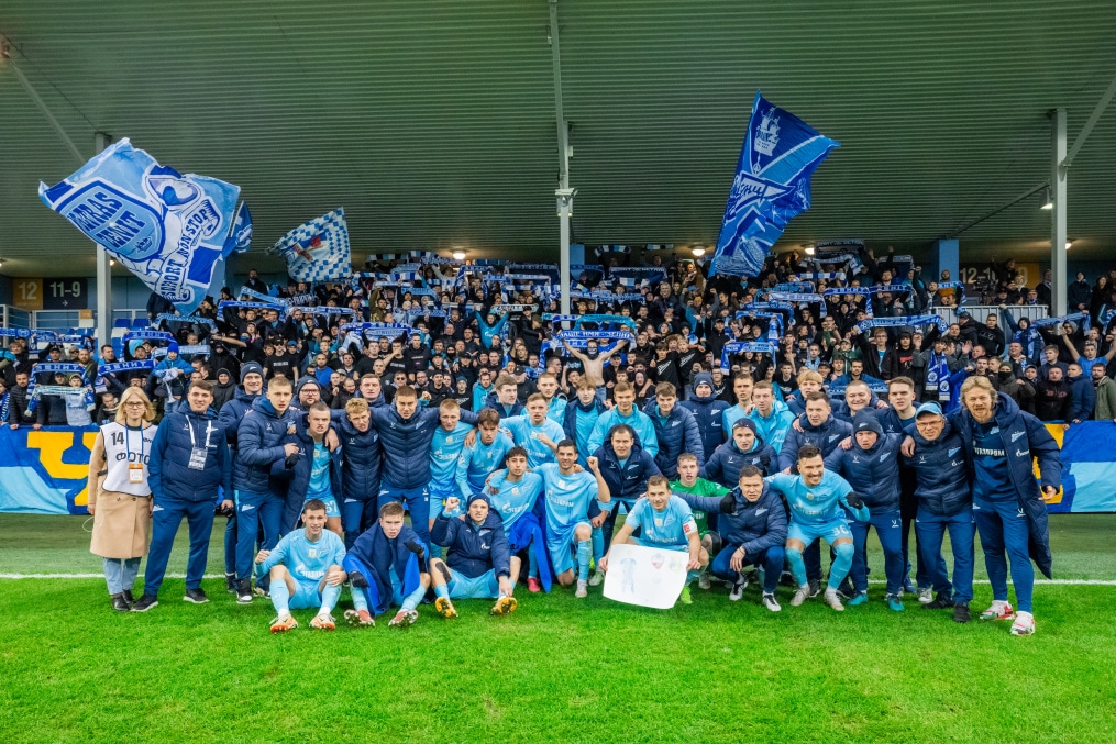 Награждение команды «Зенит»-2 по итогам сезона Второй лиги