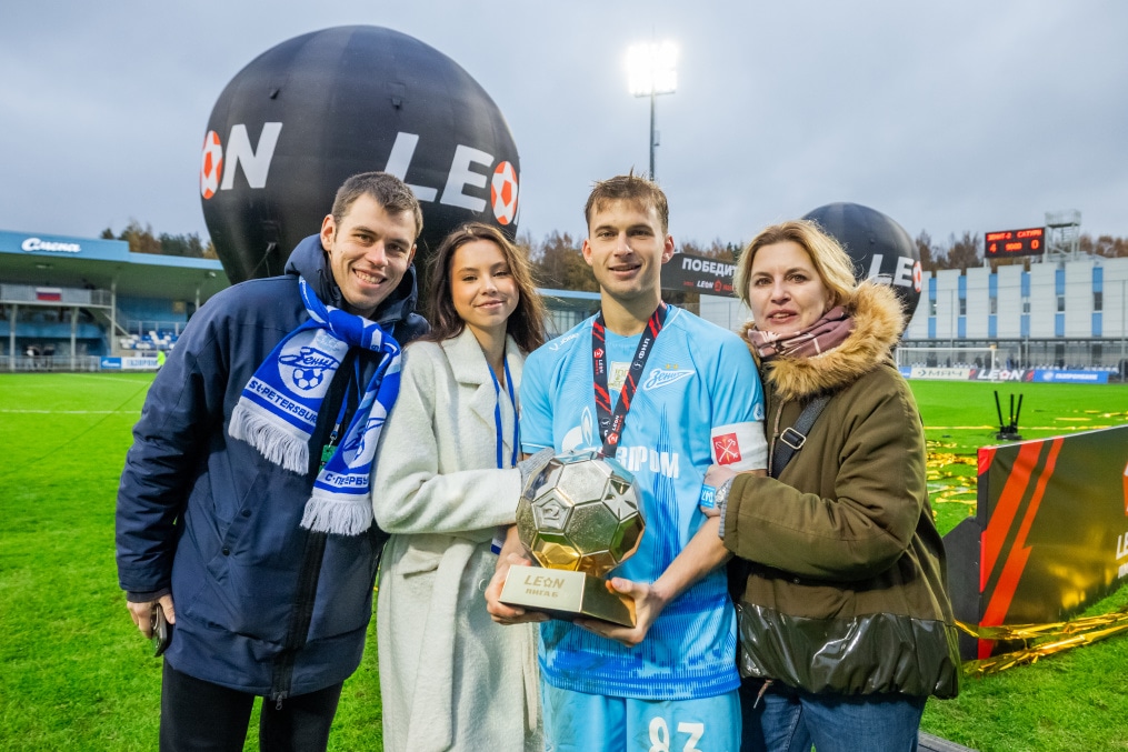 Награждение команды «Зенит»-2 по итогам сезона Второй лиги