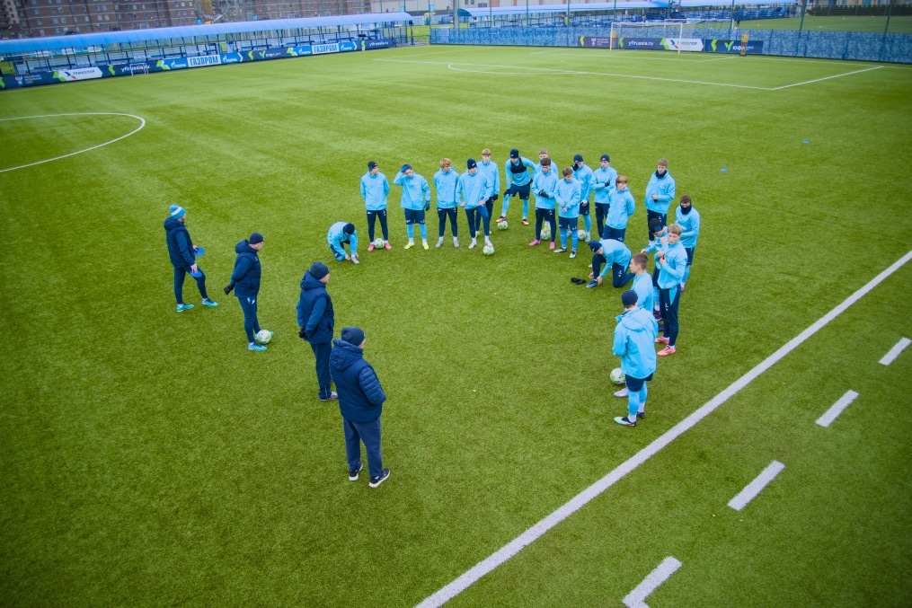 Тренировка «Зенита»-м перед матчем с «Крыльями Советов»-м