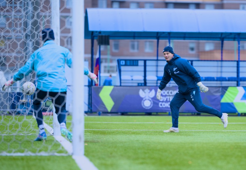 Тренировка «Зенита»-м перед матчем с «Крыльями Советов»-м
