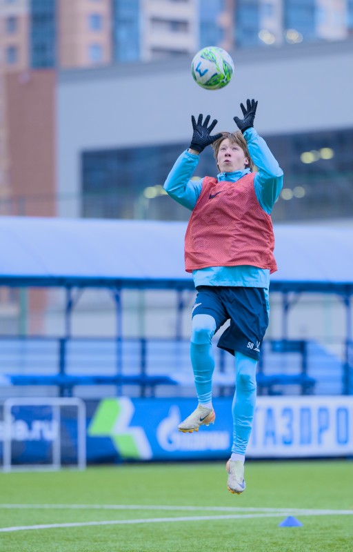 Тренировка «Зенита»-м перед матчем с «Крыльями Советов»-м