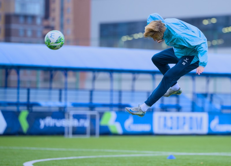 Тренировка «Зенита»-м перед матчем с «Крыльями Советов»-м