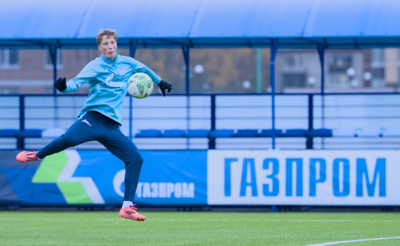 Тренировка «Зенита»-м перед матчем с «Крыльями Советов»-м