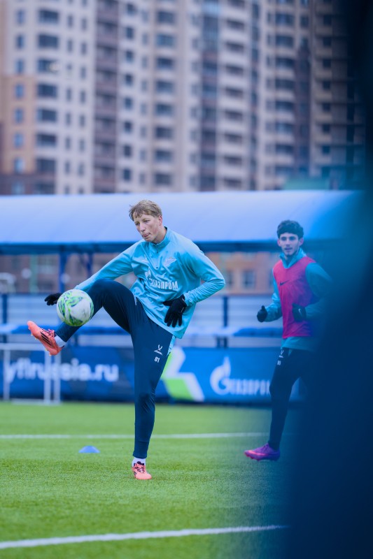 Тренировка «Зенита»-м перед матчем с «Крыльями Советов»-м
