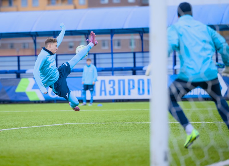Тренировка «Зенита»-м перед матчем с «Крыльями Советов»-м