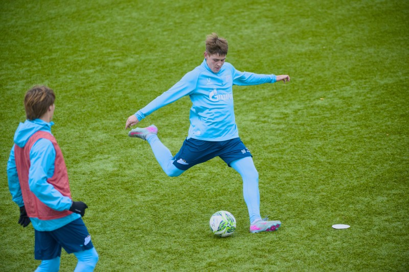 Тренировка «Зенита»-м перед матчем с «Крыльями Советов»-м