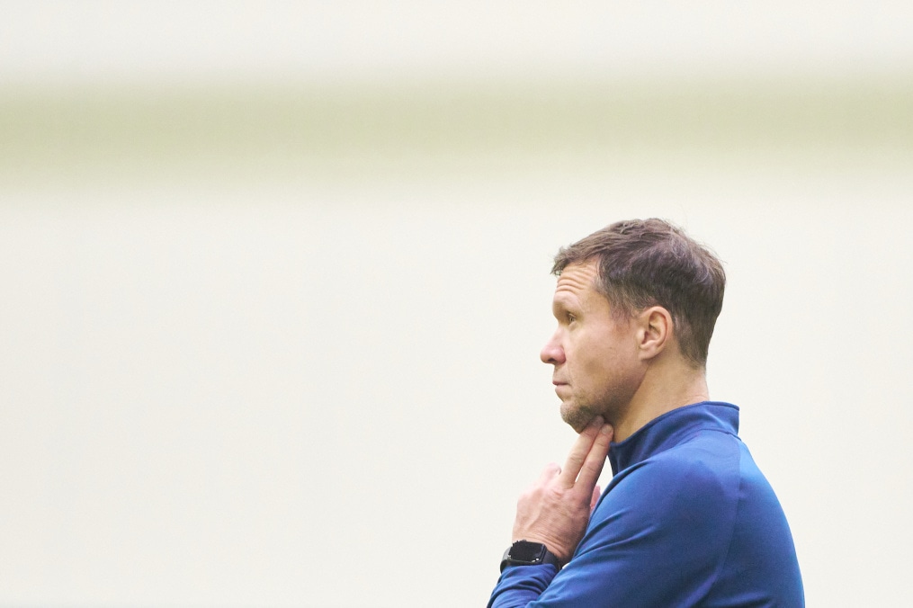 Тренировка «Зенита»-2 перед товарищеским матчем с «Зенитом»-м