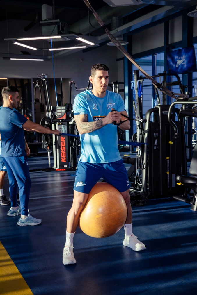 Тренировка основного состава ФК «Зенит» во время перерыва на игры сборной России