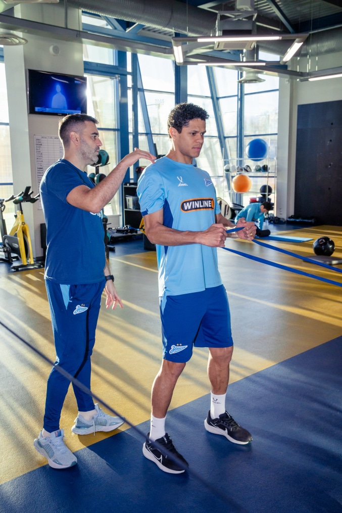 Тренировка основного состава ФК «Зенит» во время перерыва на игры сборной России