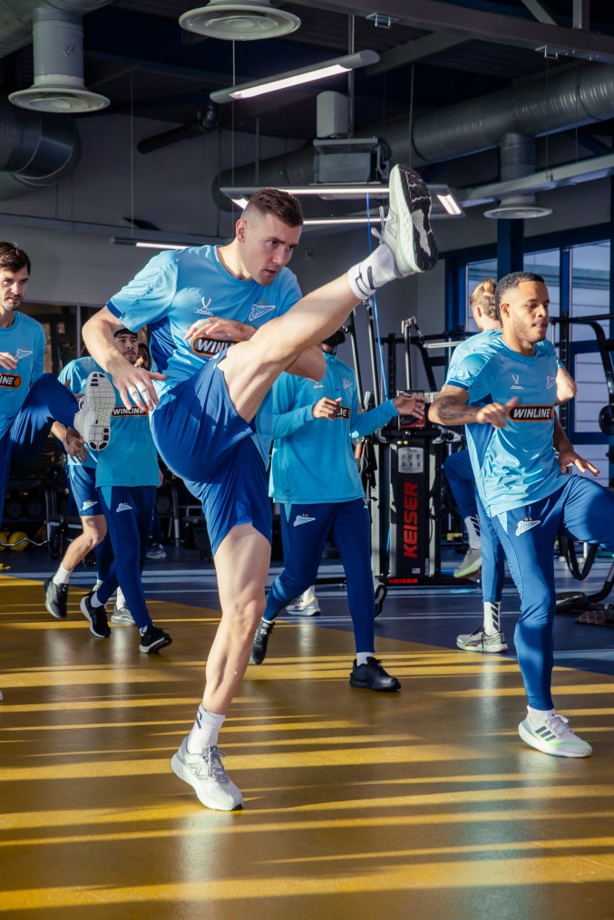 Тренировка основного состава ФК «Зенит» во время перерыва на игры сборной России