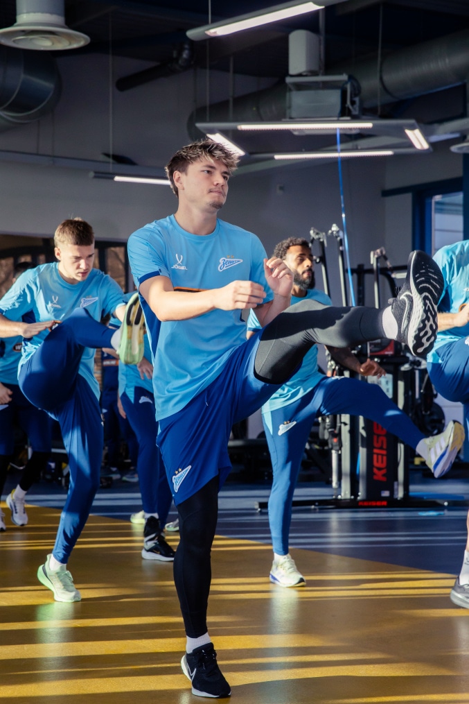 Тренировка основного состава ФК «Зенит» во время перерыва на игры сборной России