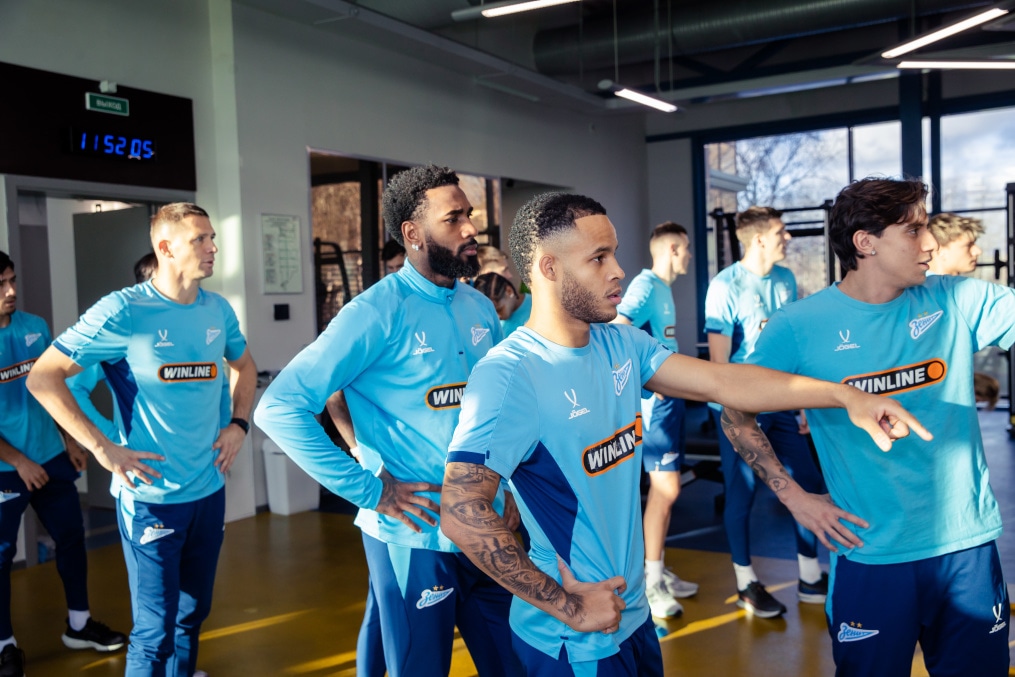 Тренировка основного состава ФК «Зенит» во время перерыва на игры сборной России