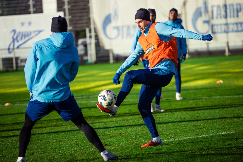 Тренировка основного состава ФК «Зенит» во время перерыва на игры сборной России