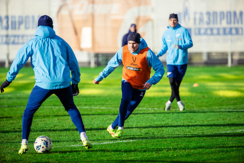 Тренировка основного состава ФК «Зенит» во время перерыва на игры сборной России
