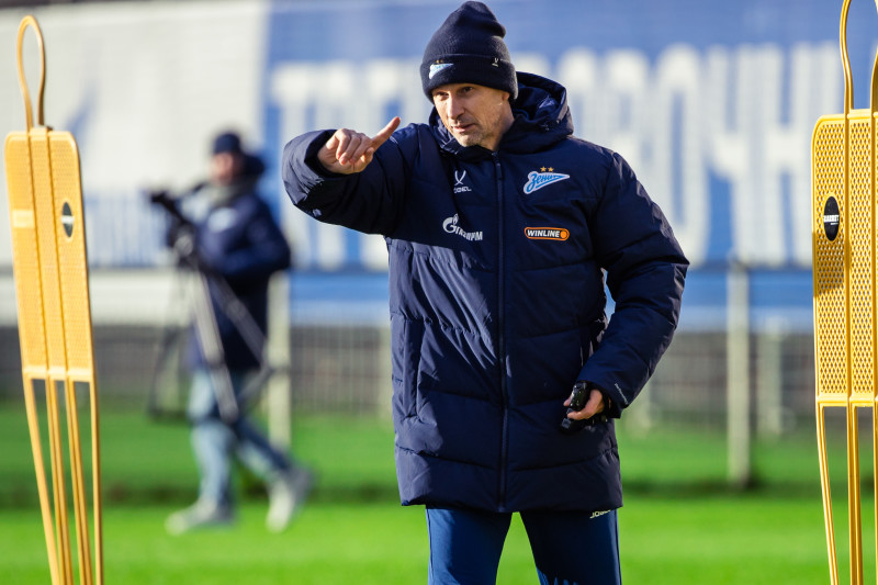 Тренировка основного состава ФК «Зенит» во время перерыва на игры сборной России