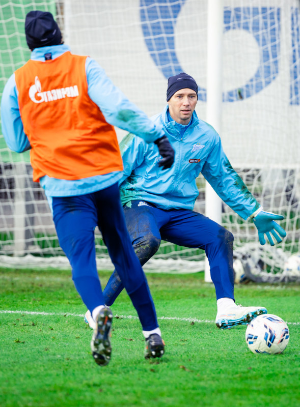 Тренировка основного состава ФК «Зенит» во время перерыва на игры сборной России