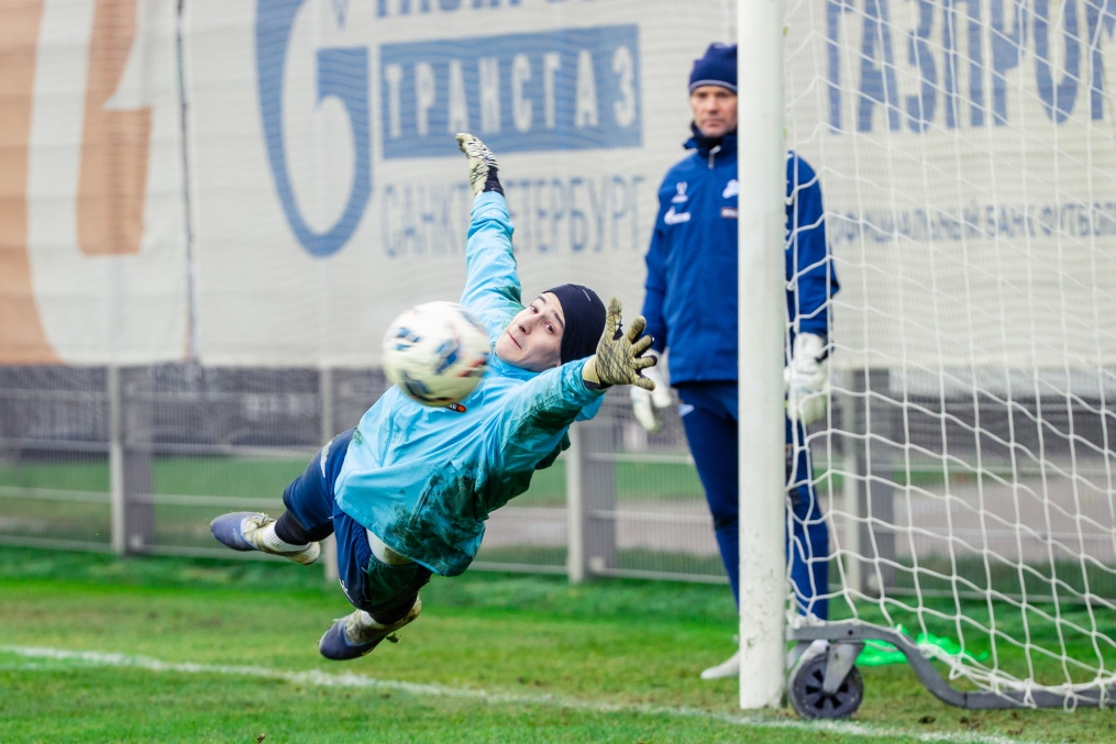 Тренировка основного состава ФК «Зенит» во время перерыва на игры сборной России