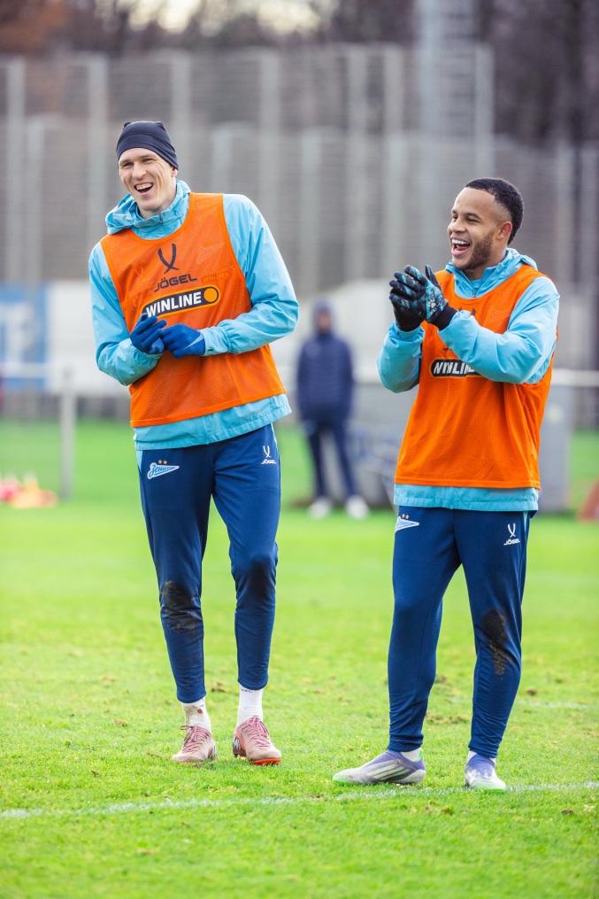 Тренировка основного состава ФК «Зенит» во время перерыва на игры сборной России