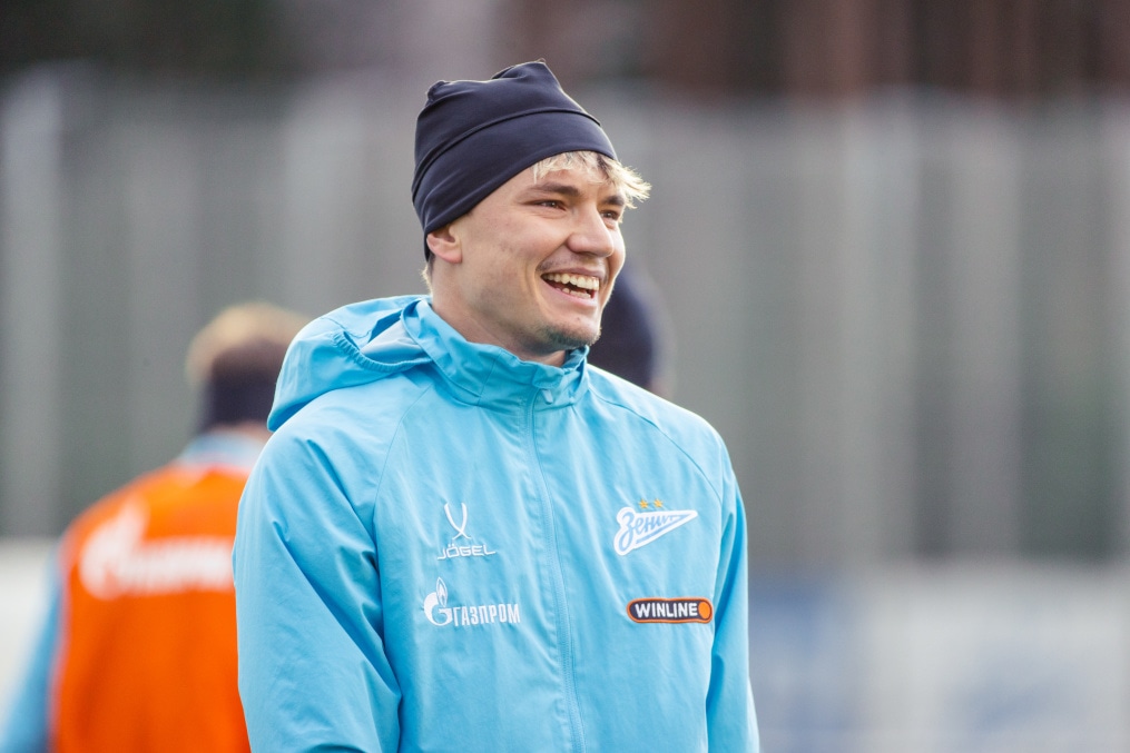 Тренировка основного состава ФК «Зенит» во время перерыва на игры сборной России