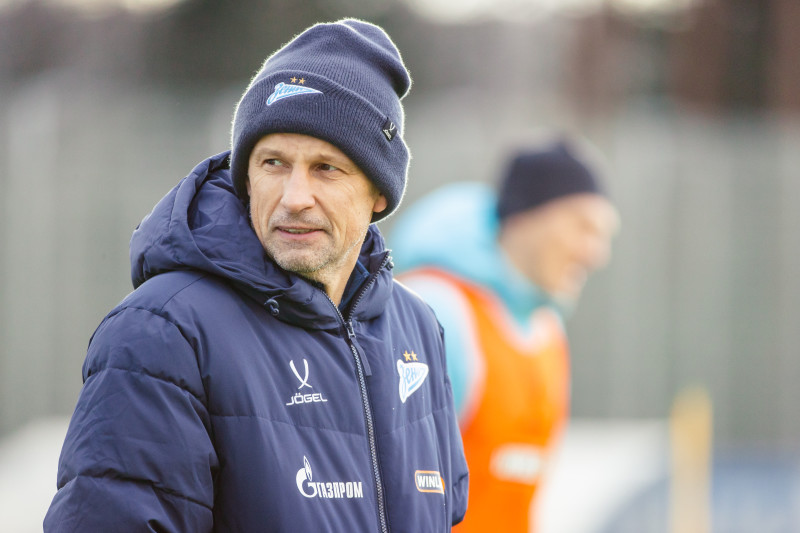 Тренировка основного состава ФК «Зенит» во время перерыва на игры сборной России