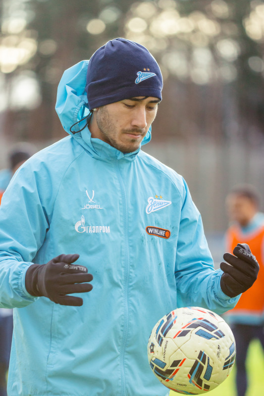 Тренировка основного состава ФК «Зенит» во время перерыва на игры сборной России