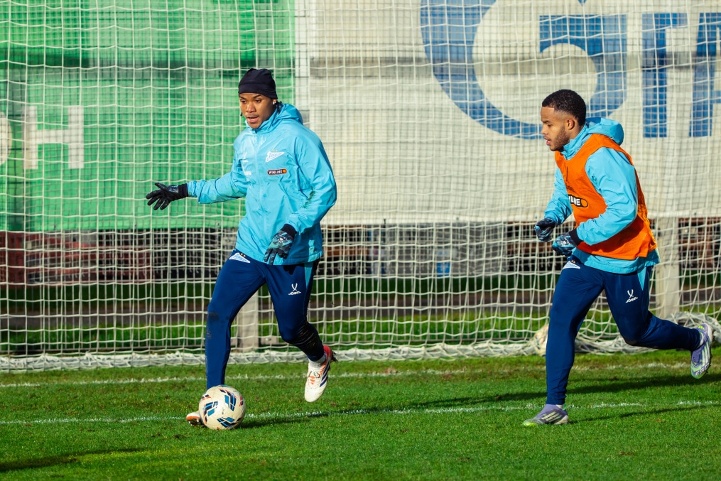 Тренировка основного состава ФК «Зенит» во время перерыва на игры сборной России